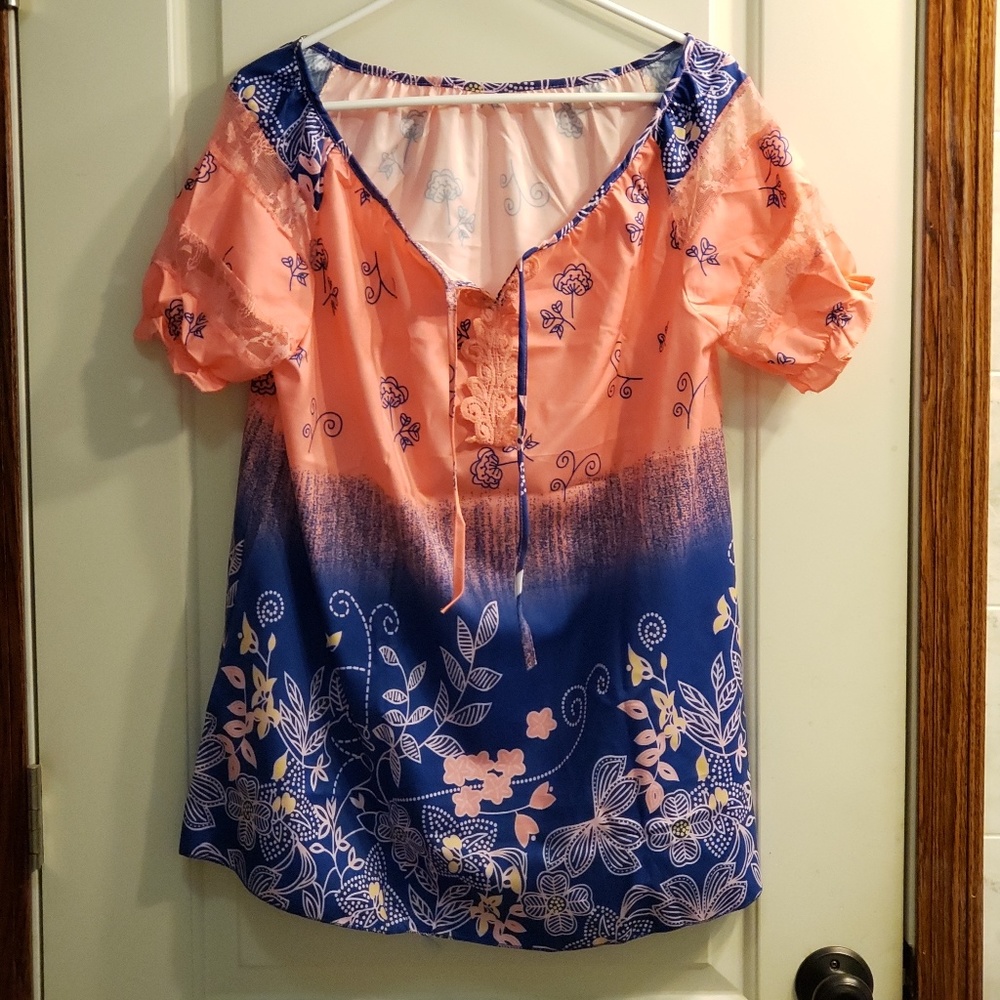 Women's Top Watermelon 5X Runs Small